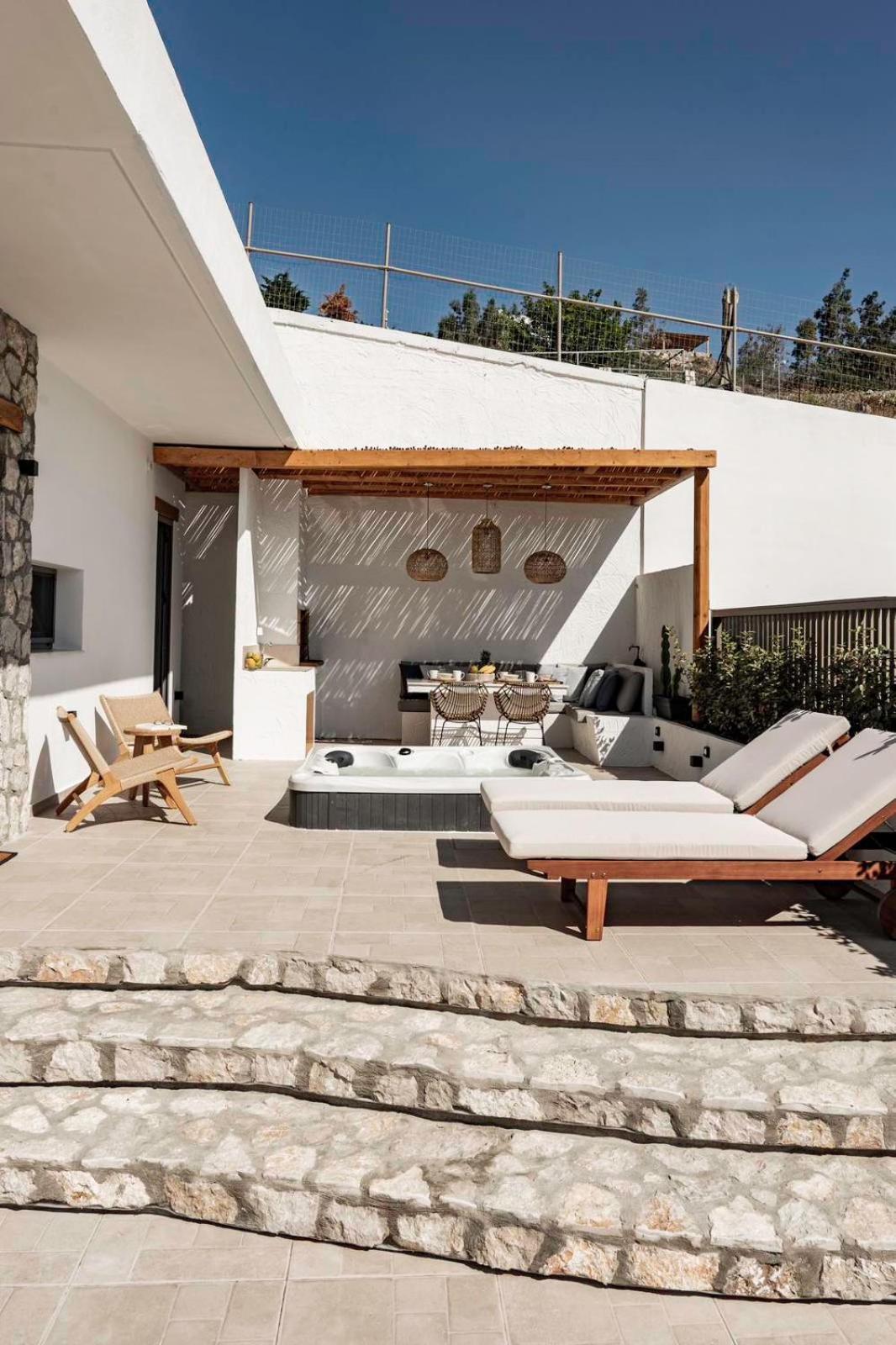 Lithos Luxury Villa Archangelos  Buitenkant foto