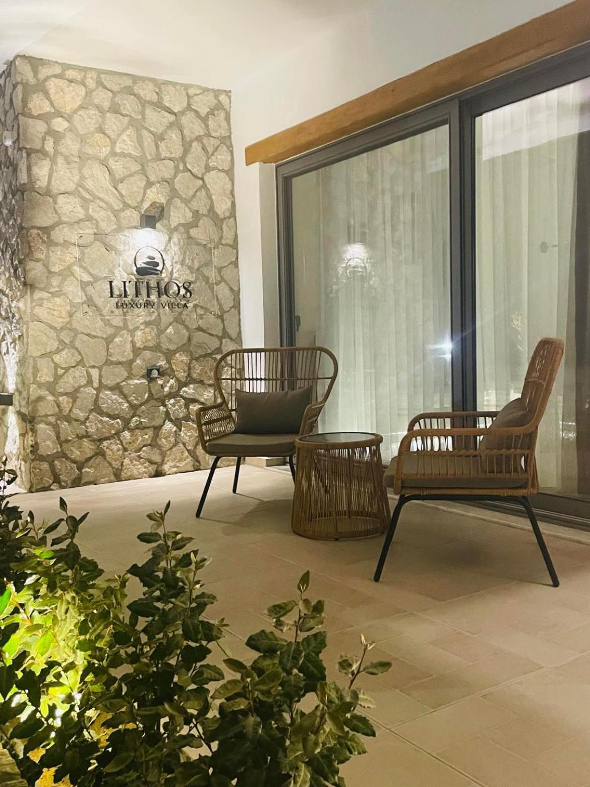 Lithos Luxury Villa Archangelos  Buitenkant foto