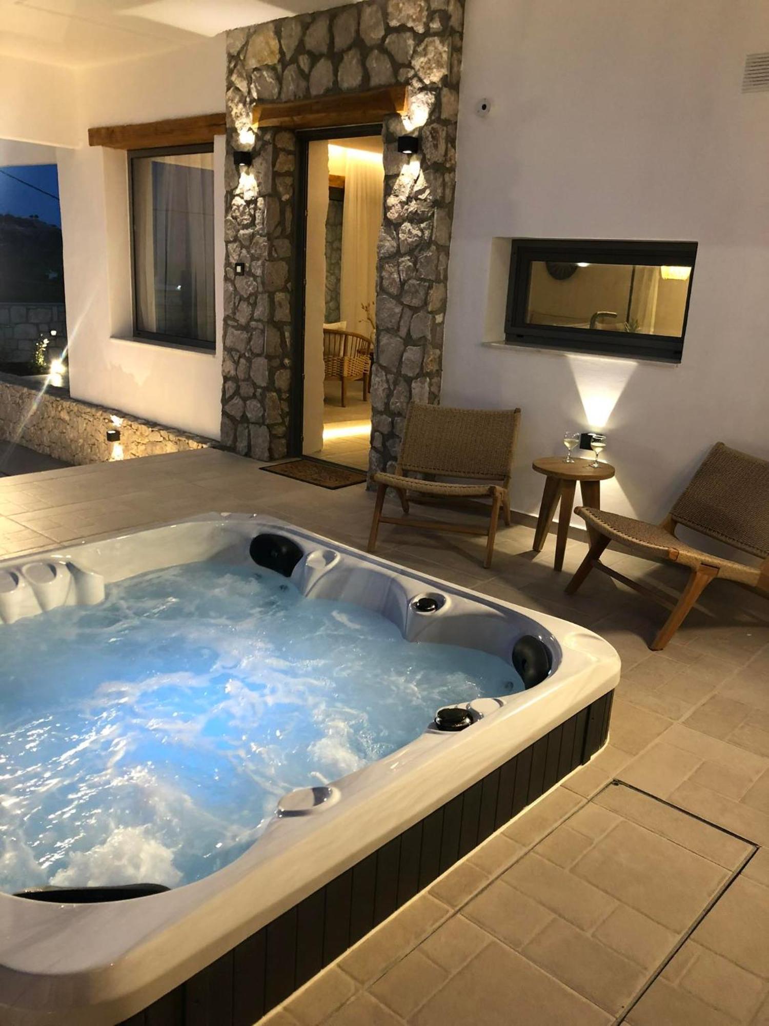 Lithos Luxury Villa Archangelos  Buitenkant foto