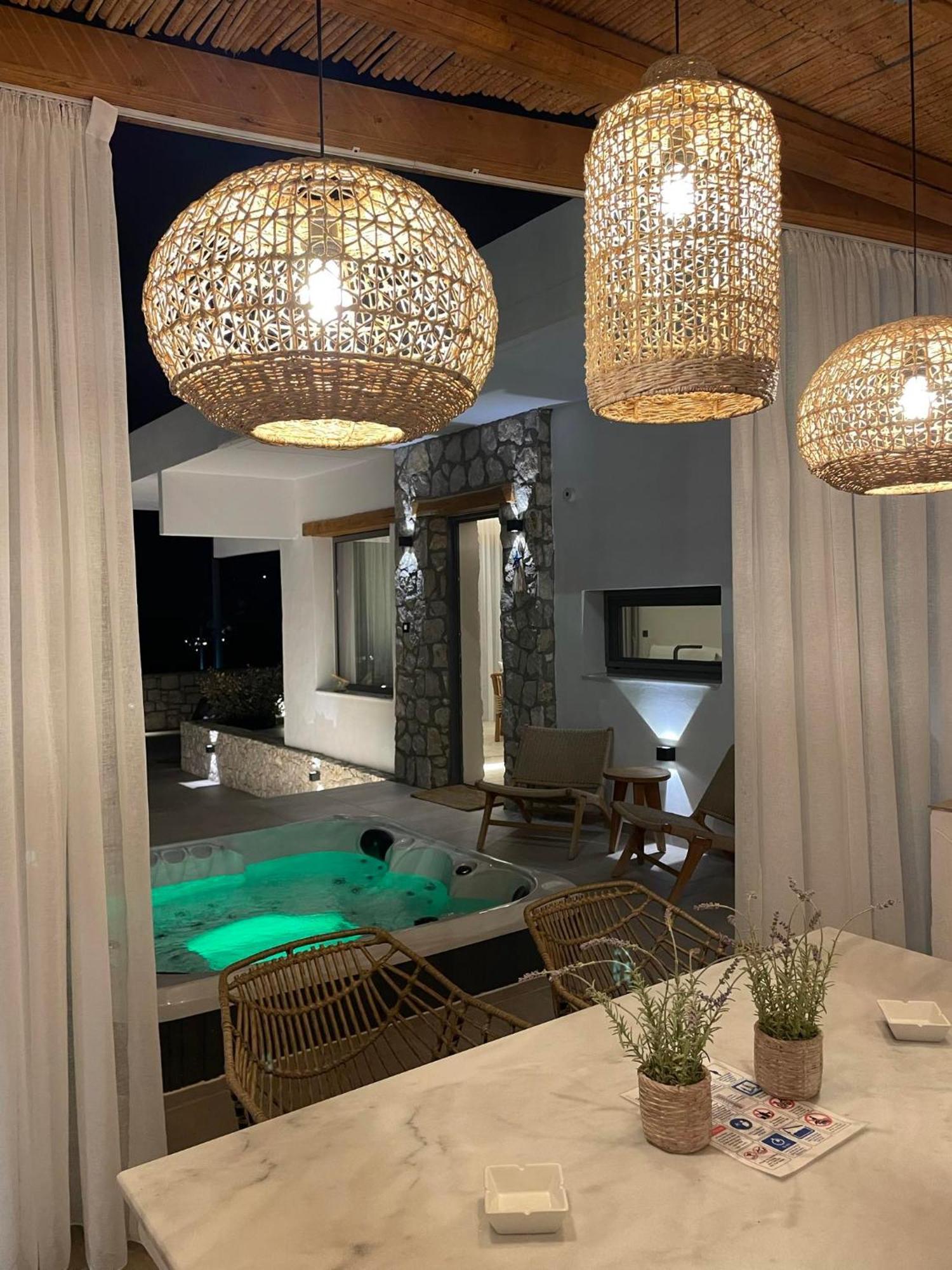 Lithos Luxury Villa Archangelos  Buitenkant foto